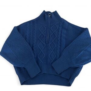 Urban outfitters cropped cabled zip up